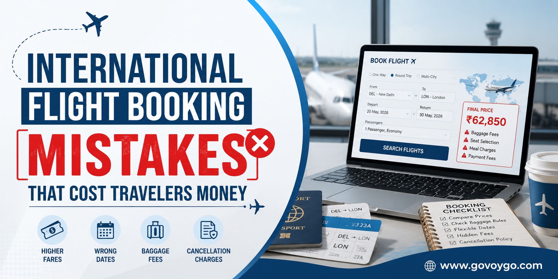 International Flight Booking Mistakes That Cost Travelers Money