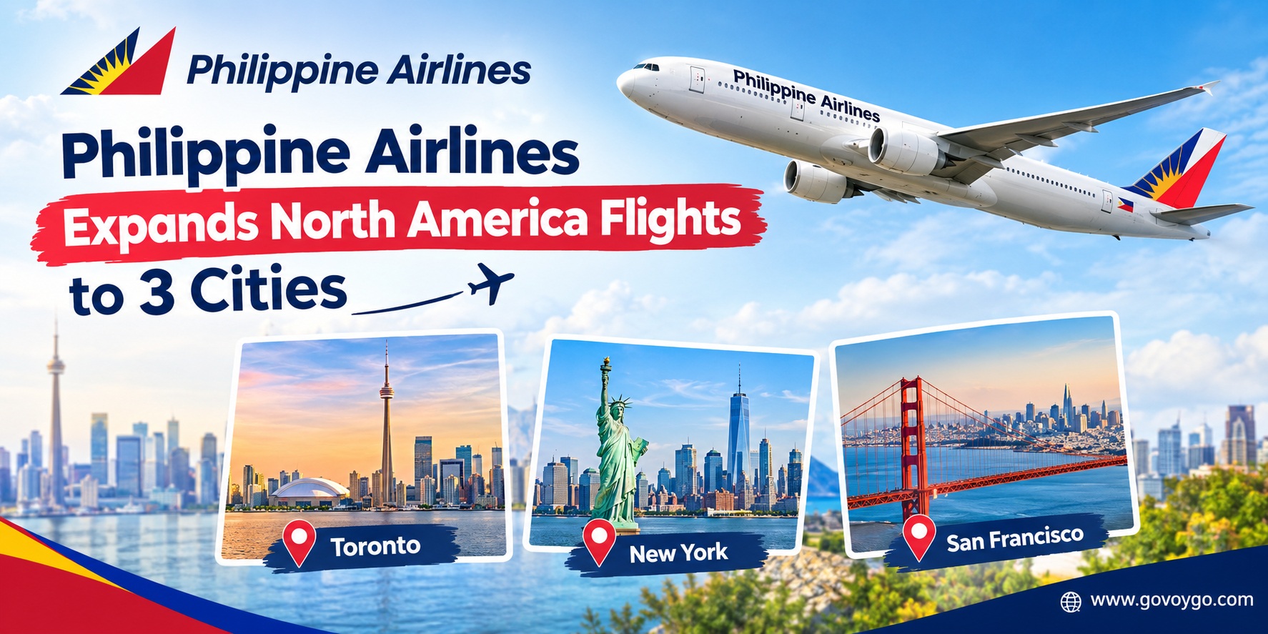 Philippine Airlines Expands North America Flights to 3 Cities