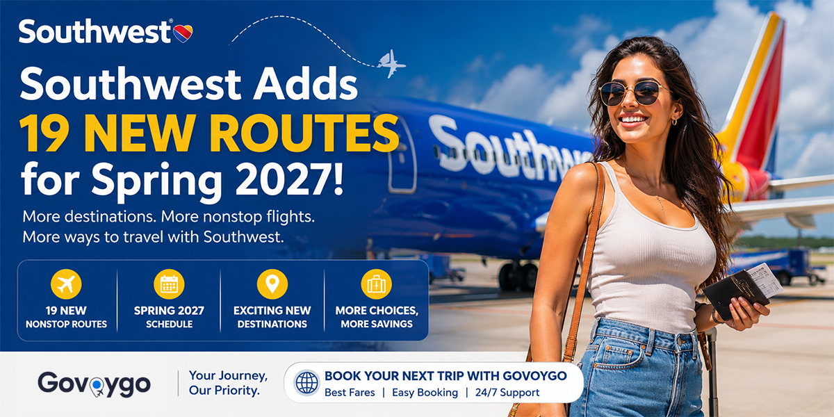 Southwest Adds 19 New Routes for Spring 2027