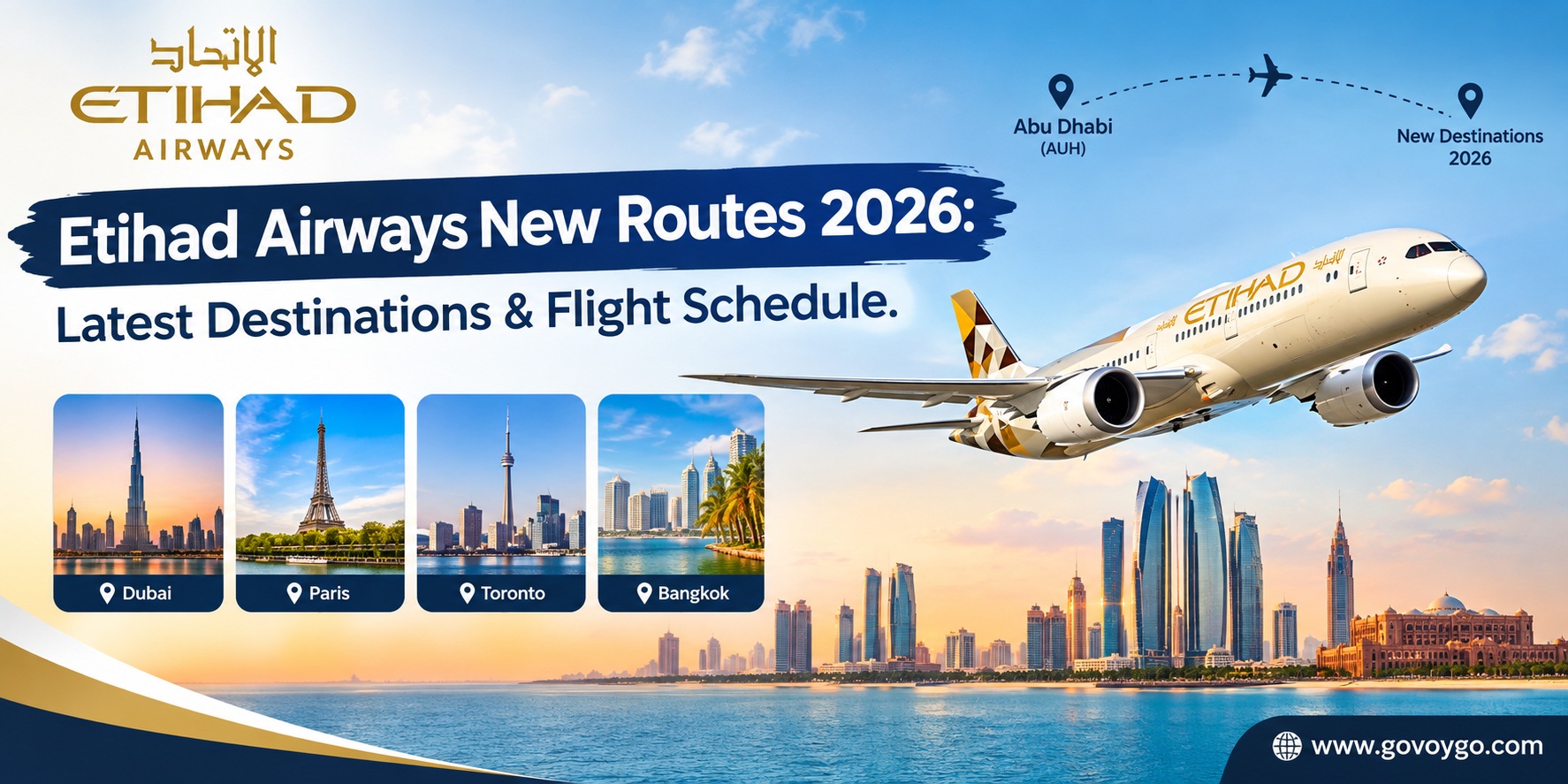 Etihad Airways New Routes 2026: Latest Destinations & Flight Schedule