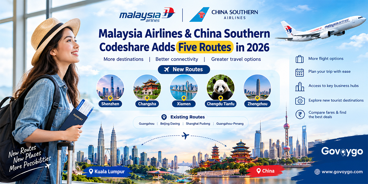 Malaysia Airlines China Southern Codeshare Adds Five Routes in 2026