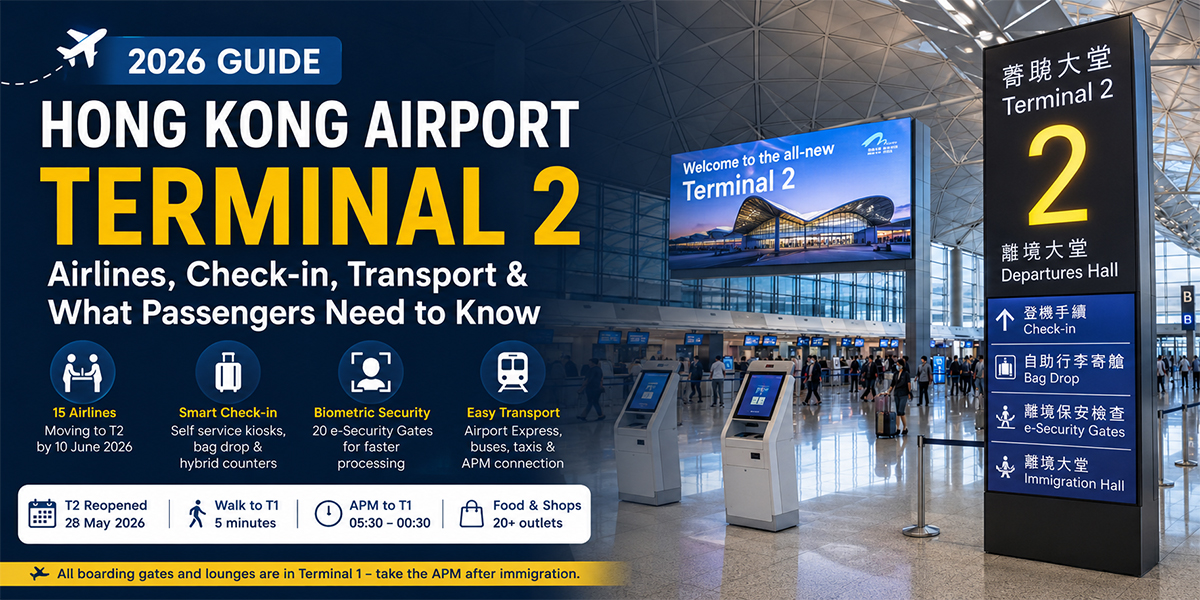 Hong Kong Airport Terminal 2: Airlines, Check-in & Passenger Guide 2026