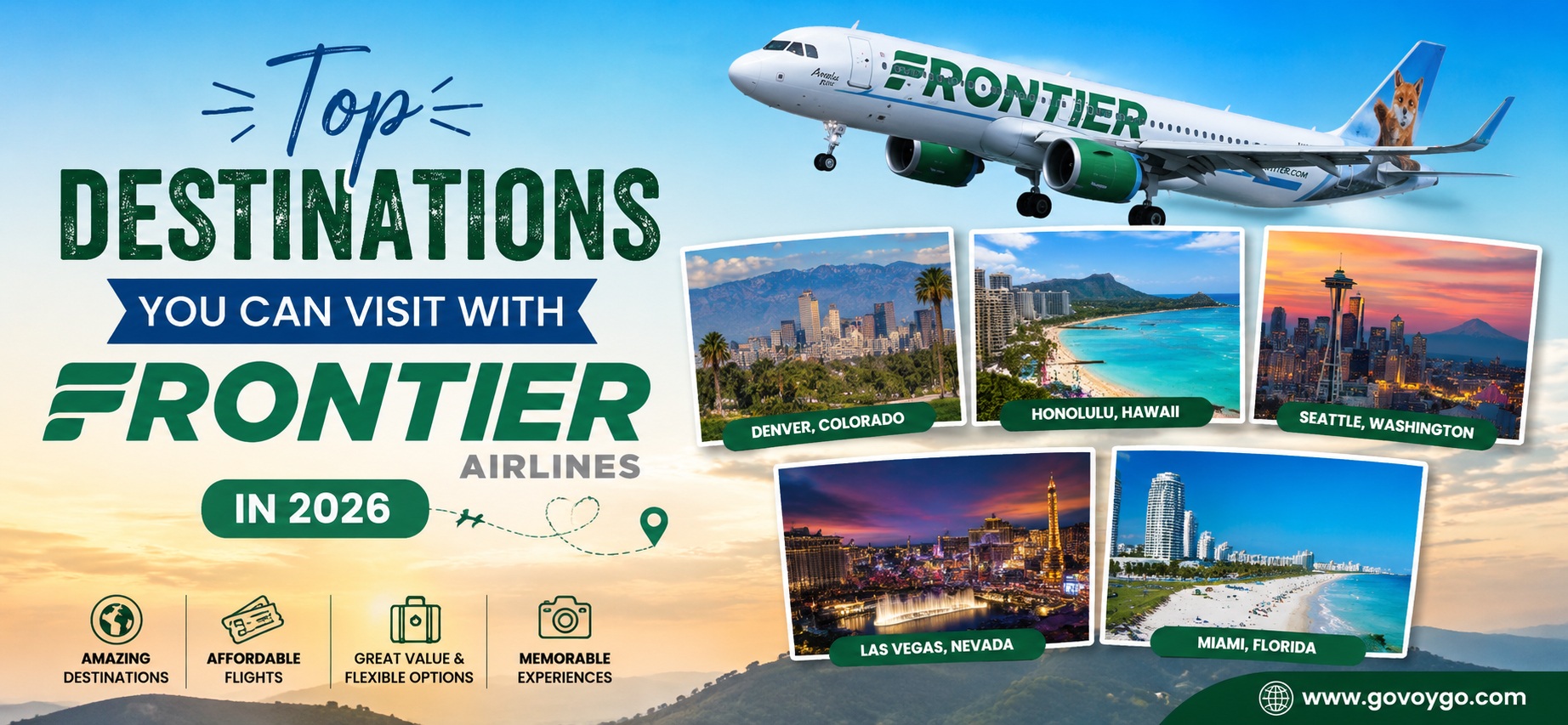 Top Destinations You Can Visit with Frontier Airlines in 2026