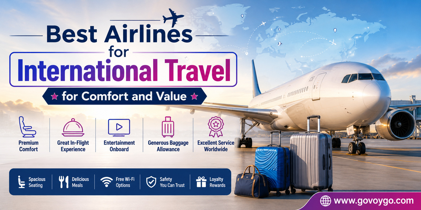 Best Airlines for International Travel for Comfort and Value