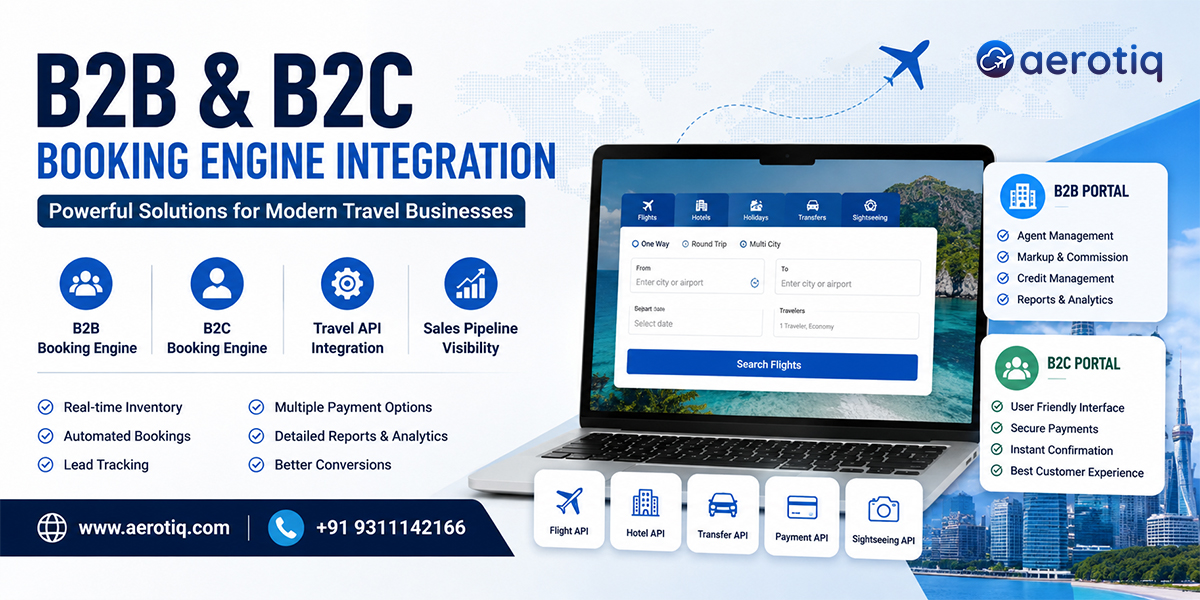 B2B & B2C Booking Engine Integration for Modern Travel Businesses