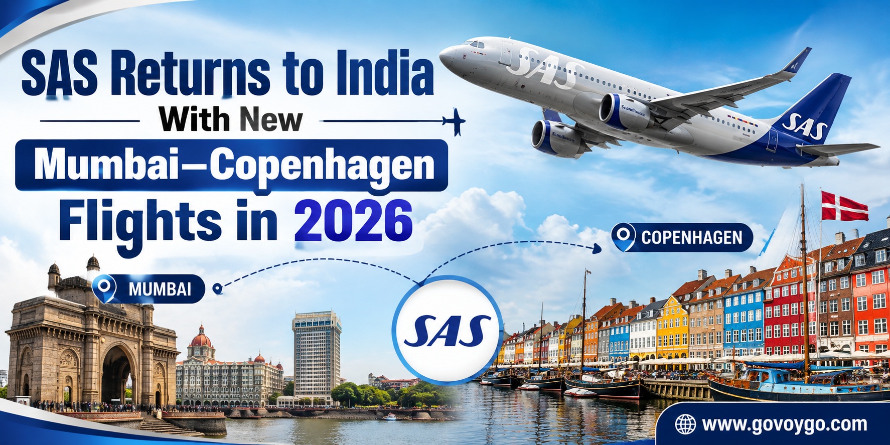 SAS Returns to India With New Mumbai–Copenhagen Flights in 2026